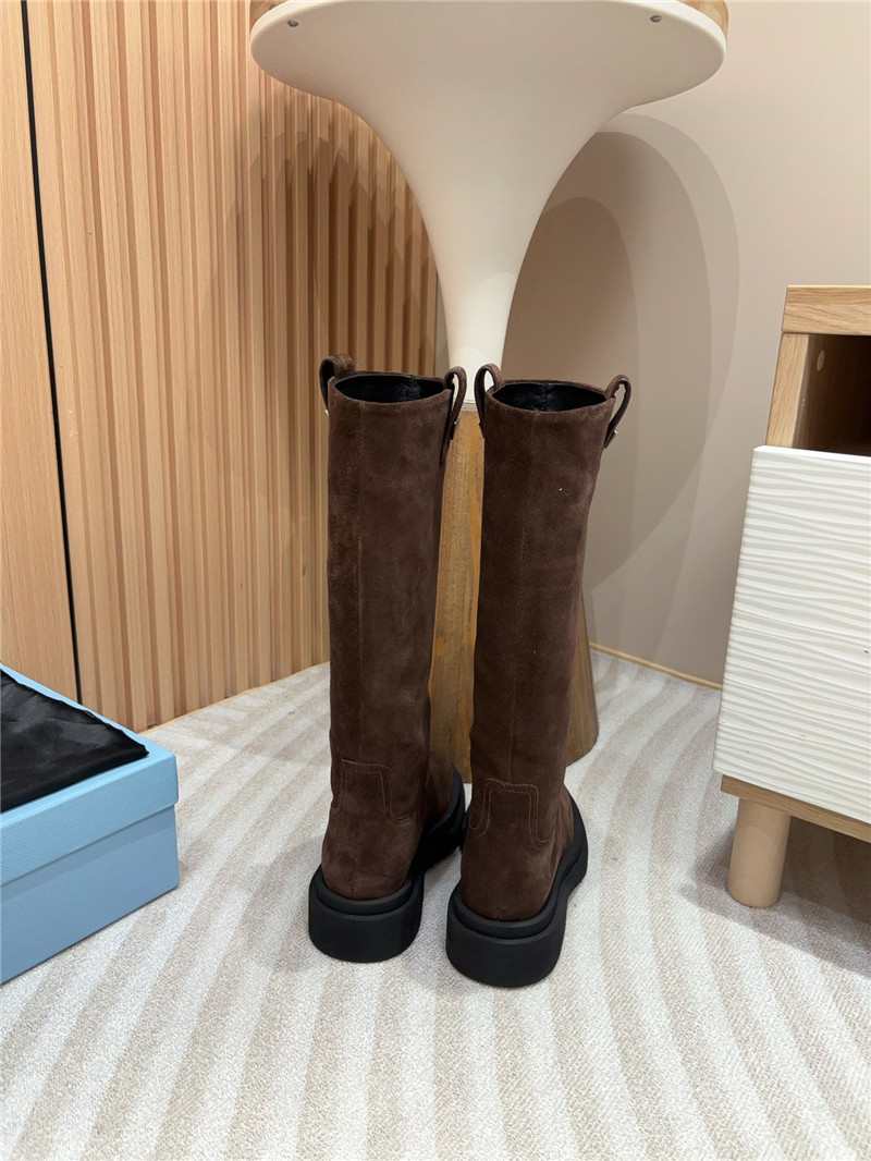 Pra*a suede high slip-on boots
