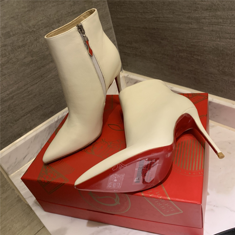 Chr1st1an louboutin so kate ankle boots in beige
