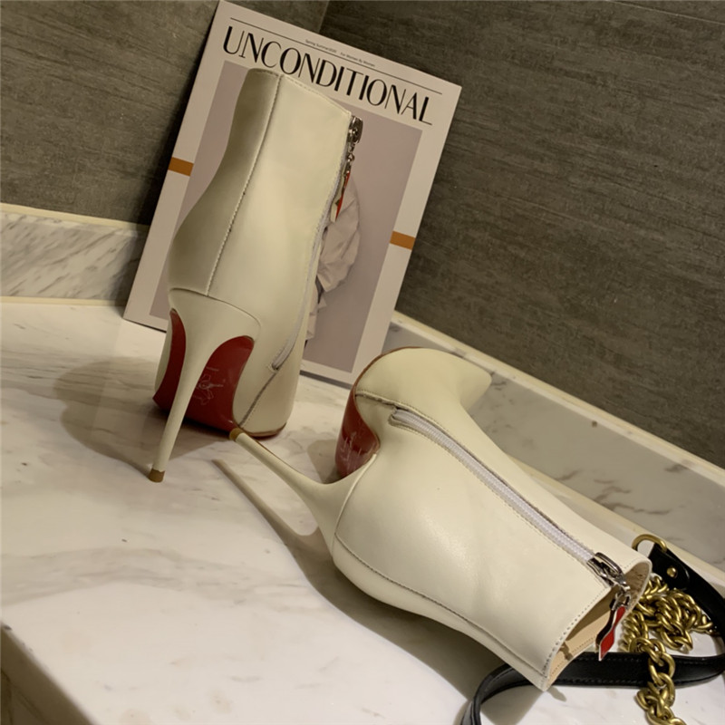 Chr1st1an louboutin so kate ankle boots in beige