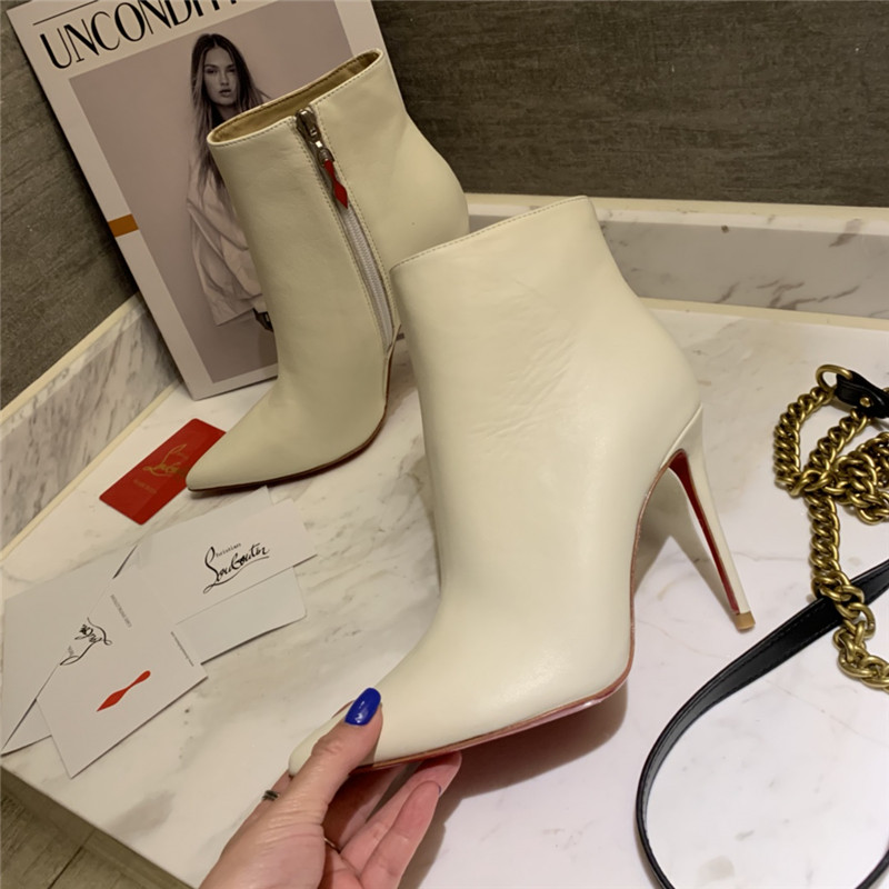 Chr1st1an louboutin so kate ankle boots in beige