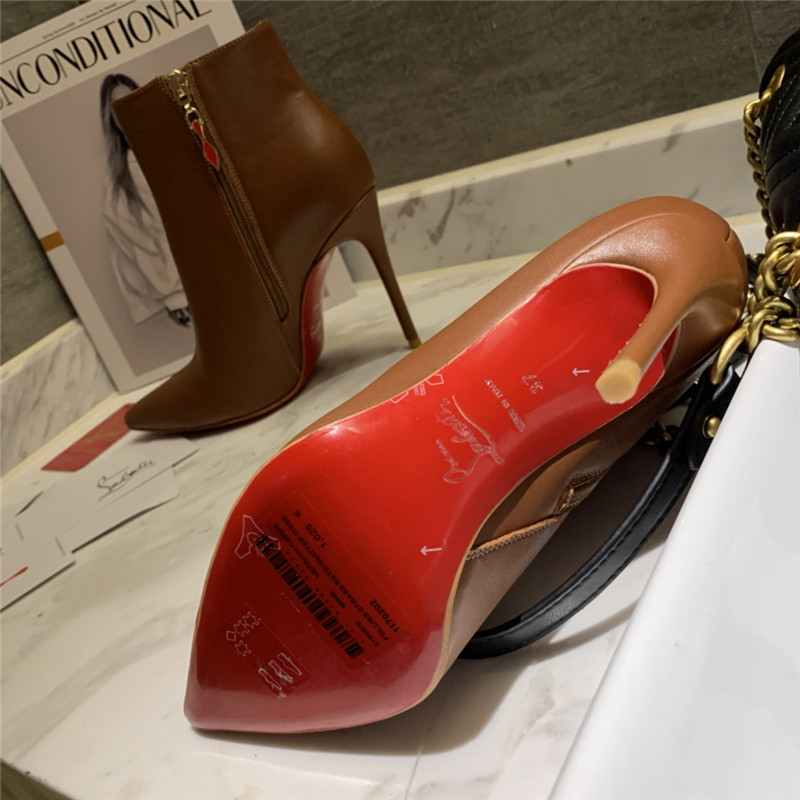 Chr1st1an louboutin so kate ankle boots in brown