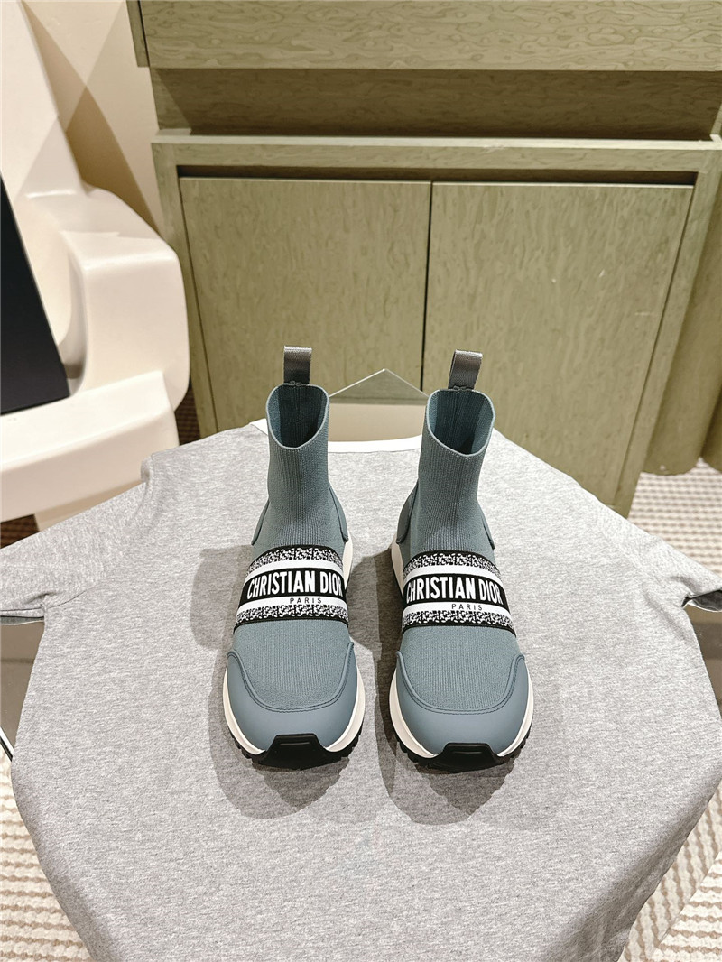 D10r high top sock sneakers in blue