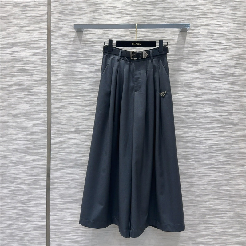 Pra*a suit wide leg pants skirt