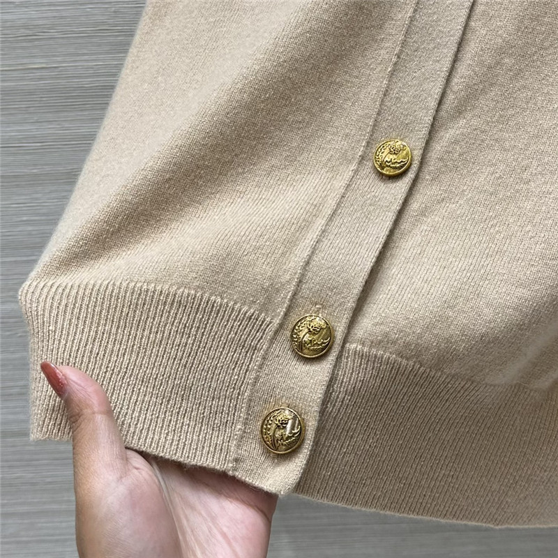 L0r0 P1ana classic baby cashmere cardigan natural