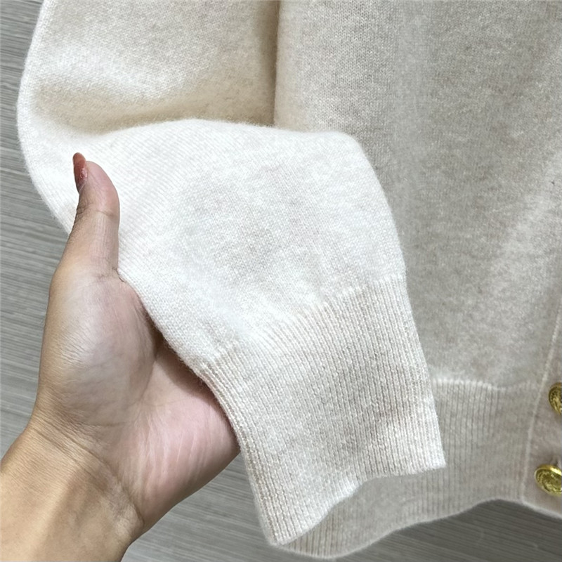 L0r0 P1ana classic baby cashmere cardigan white