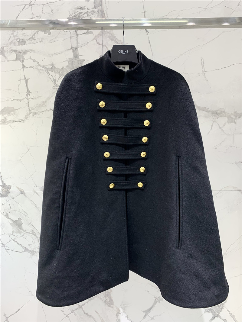 Ce1i*e military cape coat