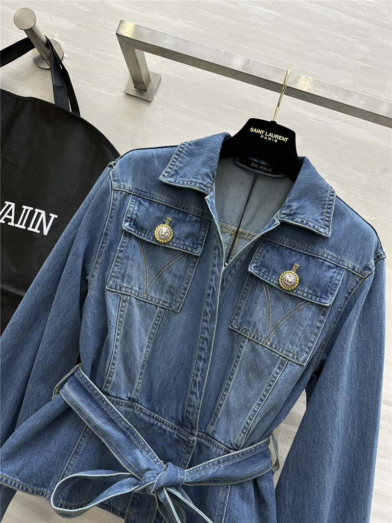 Balmain lapel denim jacket
