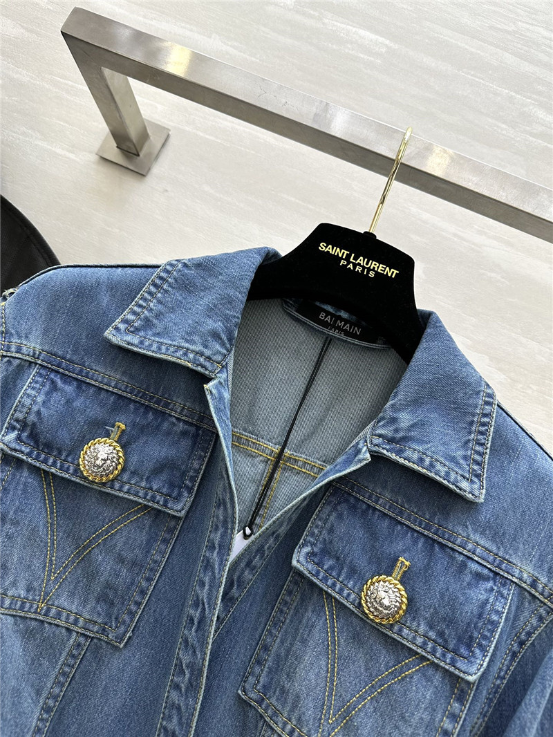 Balmain lapel denim jacket