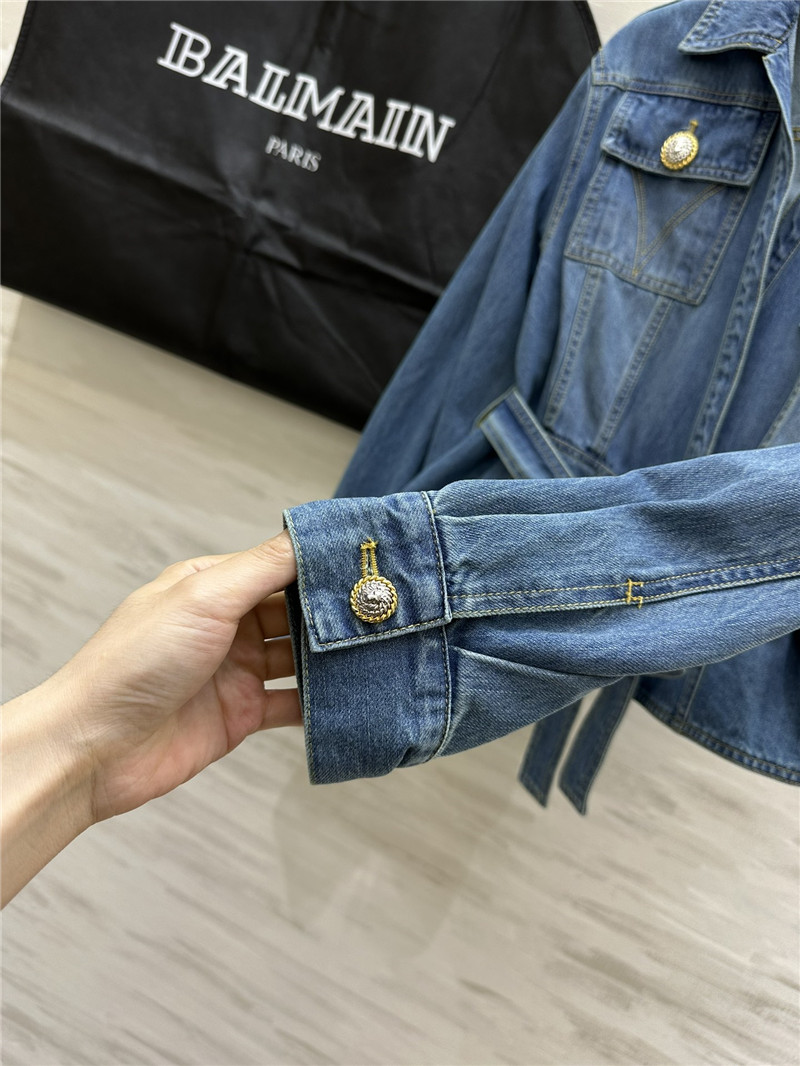 Balmain lapel denim jacket