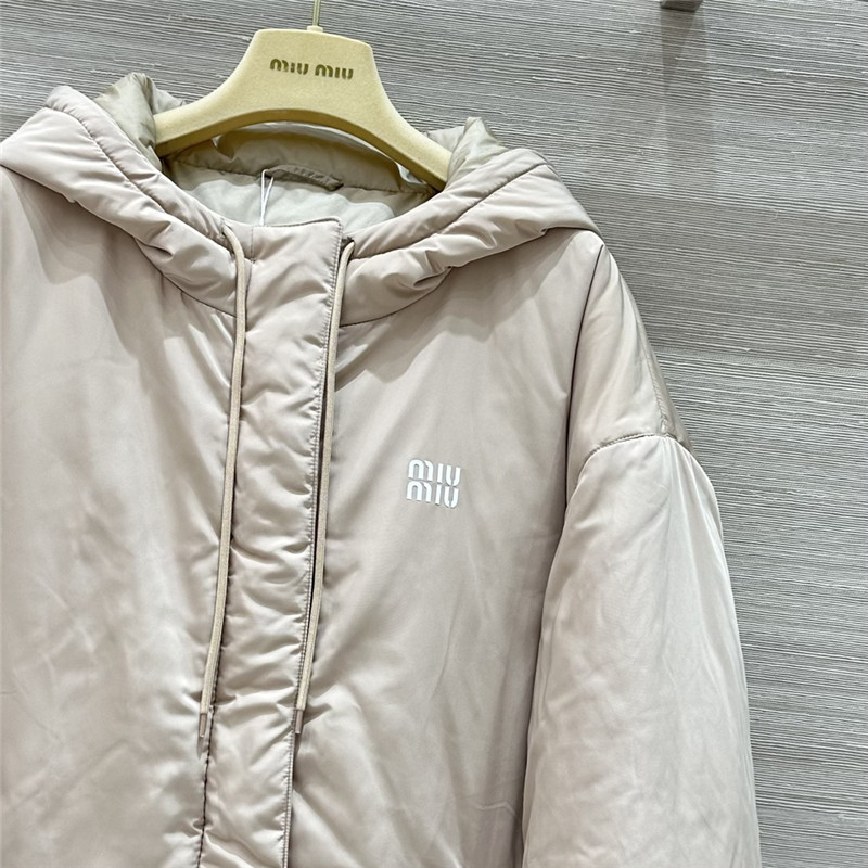 M1um1u hooded down jacket