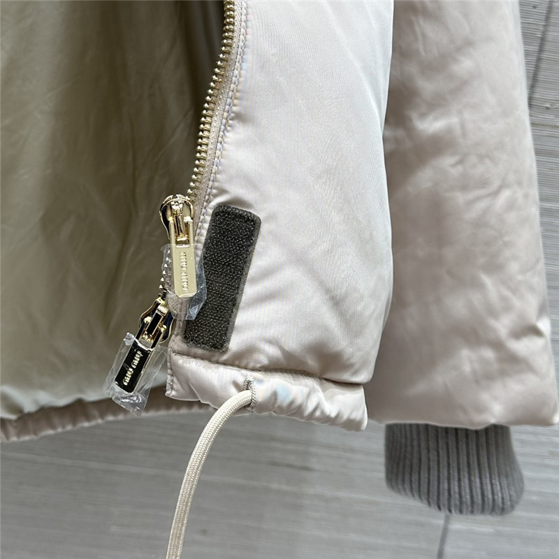 M1um1u hooded down jacket
