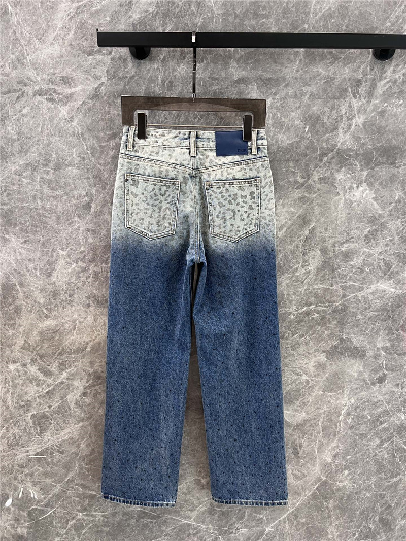 D10r rhinestone denim trousers