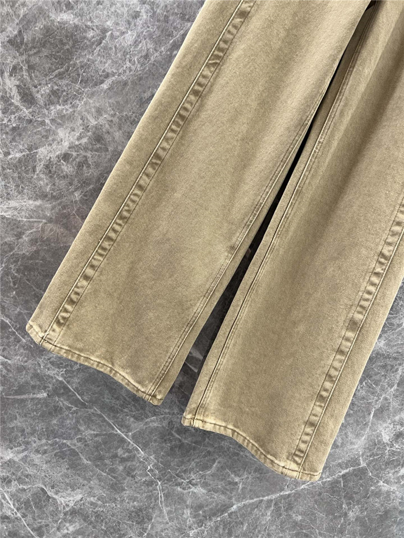 Ba1en*iaga twisted belted denim pant