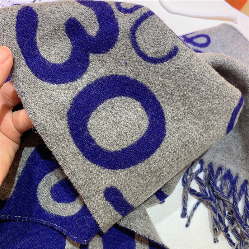 L0ew* graffiti double sided scarf