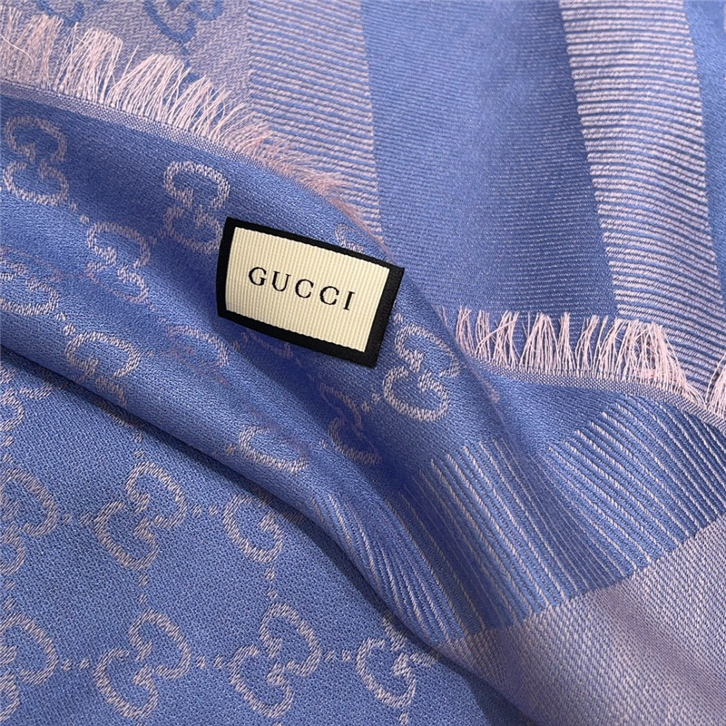 Gvc*1 letter jacquard two-tone shawl
