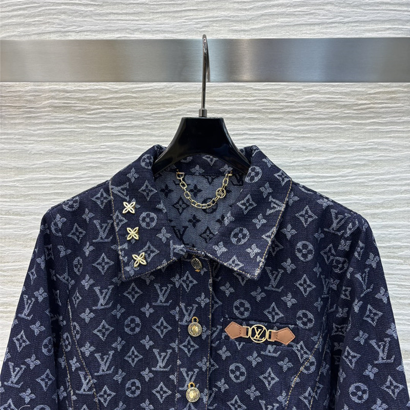 l0vis Vvtt0n monogram denim jacket