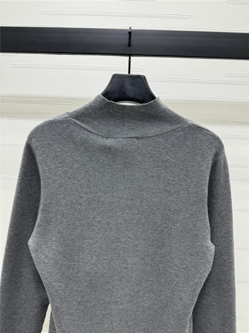 F**di grey mock neck jumper top