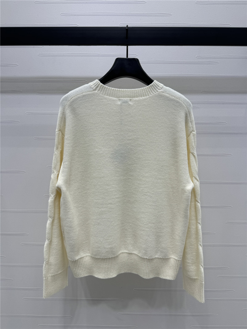 L0ew* anagram wool blend sweater white
