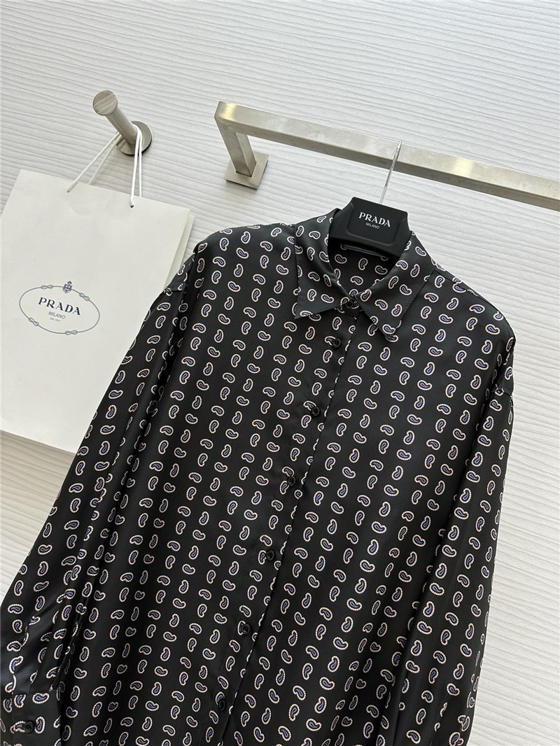 Pra*a silk printed shirt