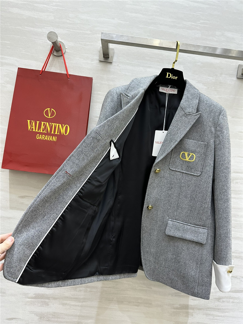 Va1e*ntin0 patchwork suit jacket