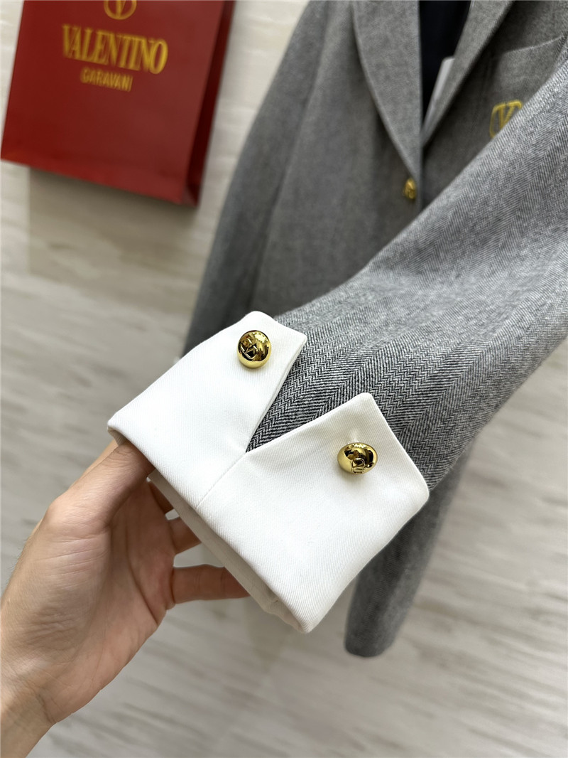 Va1e*ntin0 patchwork suit jacket