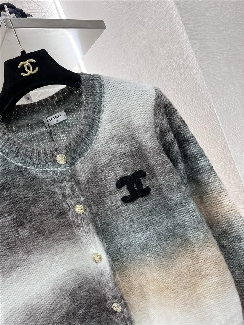 Ch**el gradient grey/white cardigan