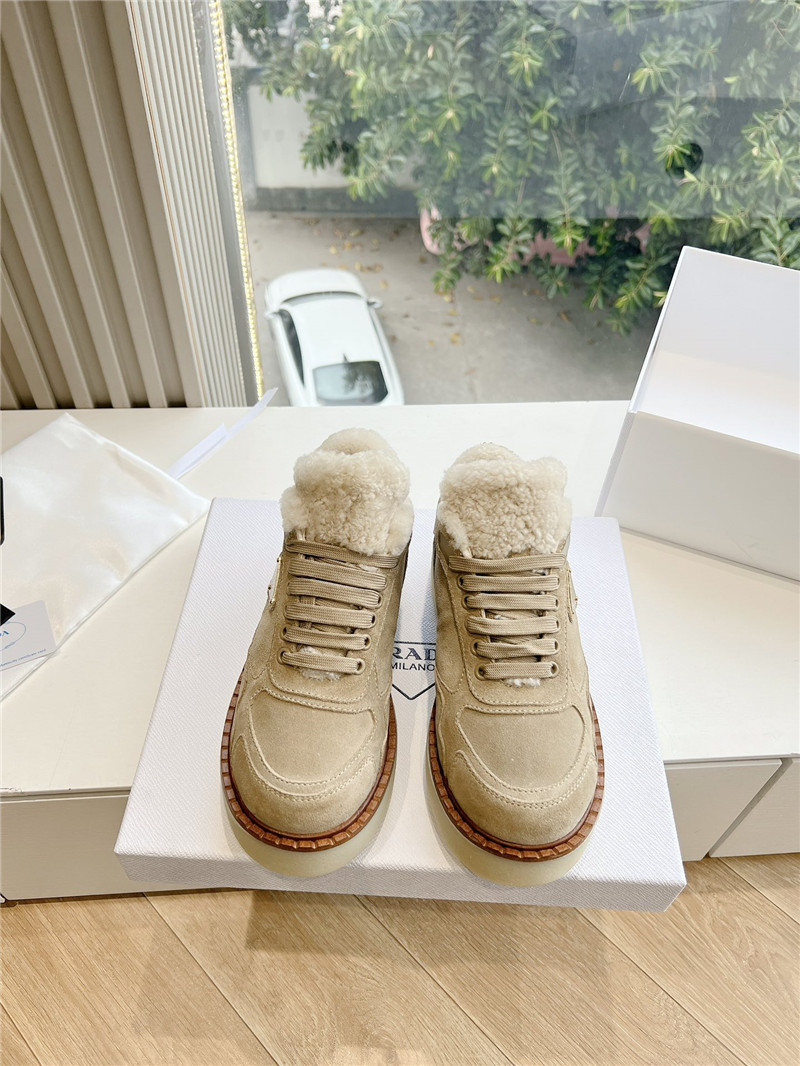 Pra*a lace up winter platform sneakers