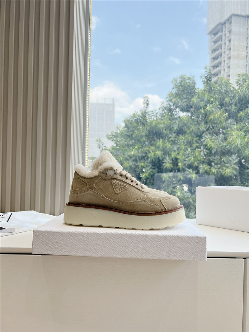 Pra*a lace up winter platform sneakers