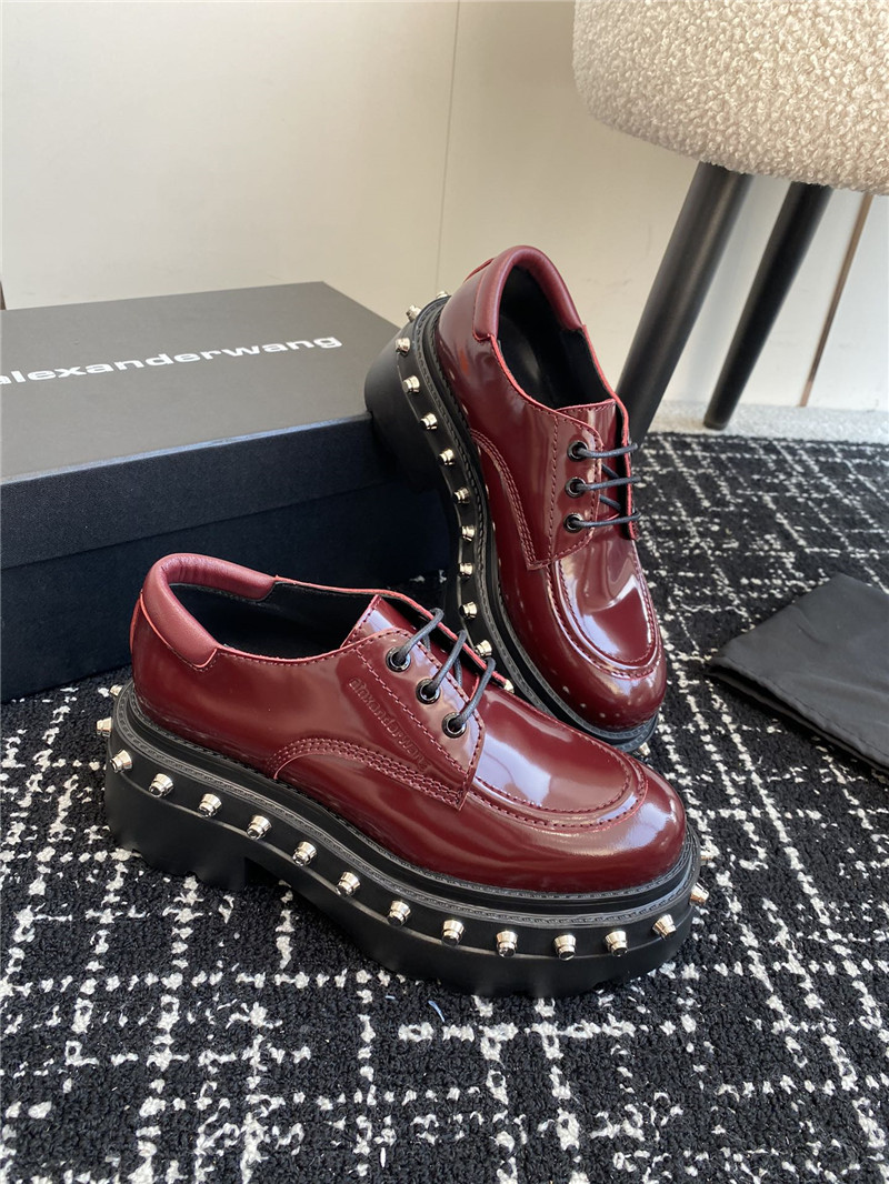 A1exa*der wang atlas derby burgundy calf leather