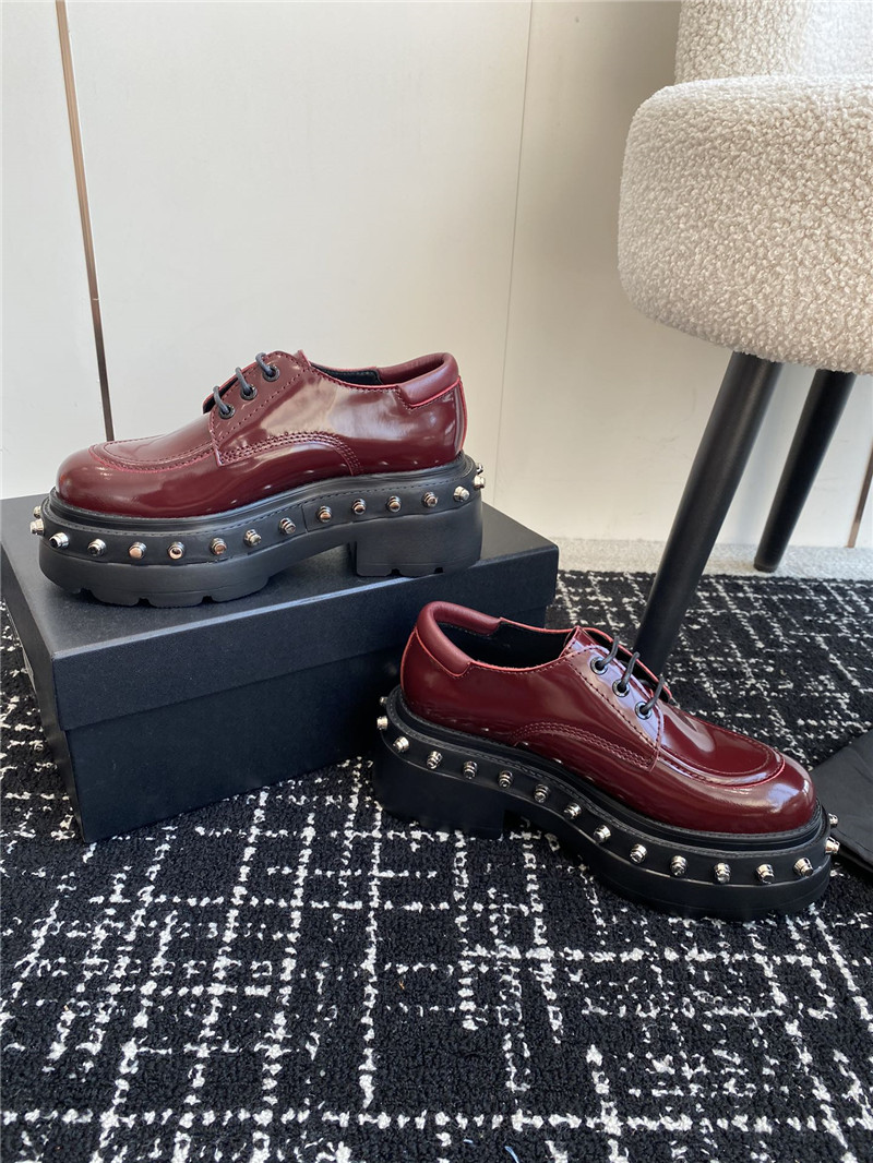 A1exa*der wang atlas derby burgundy calf leather