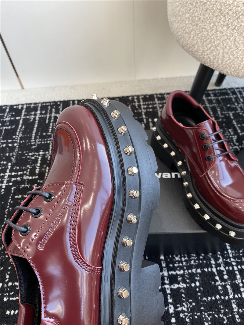 A1exa*der wang atlas derby burgundy calf leather