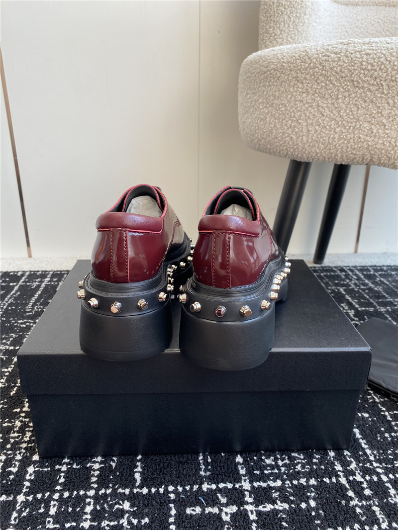A1exa*der wang atlas derby burgundy calf leather