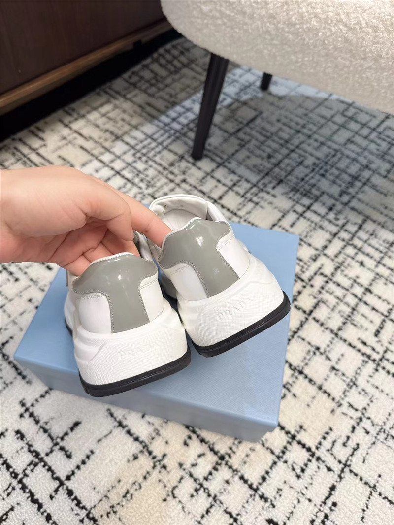 Pra*a prax 01 leather sneakers white gray