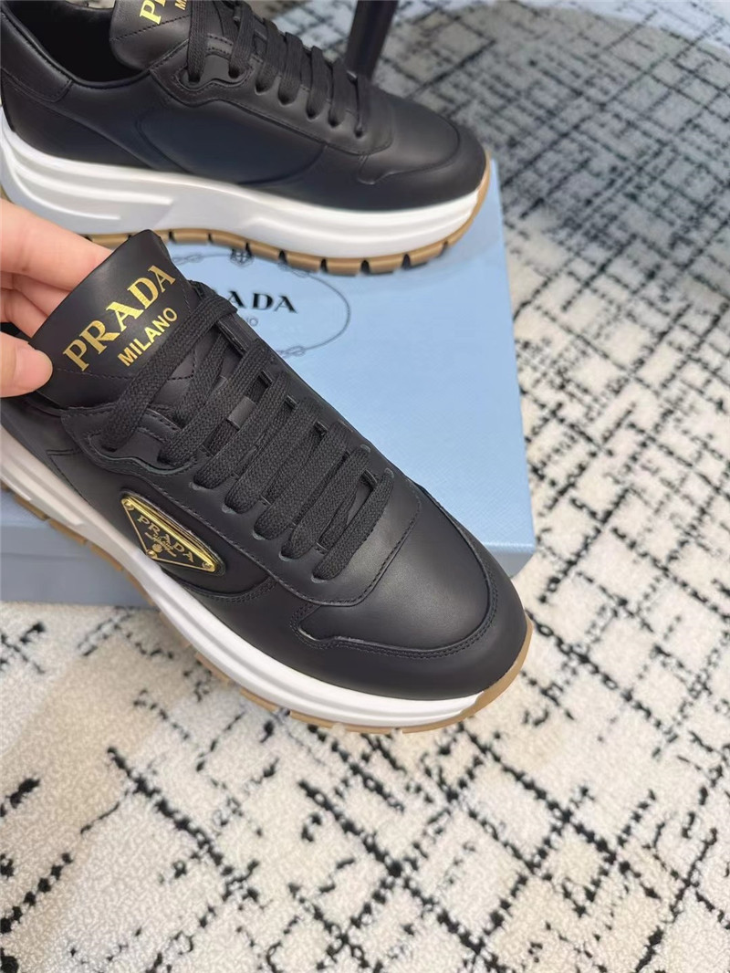 Pra*a prax 01 black leather sneakers