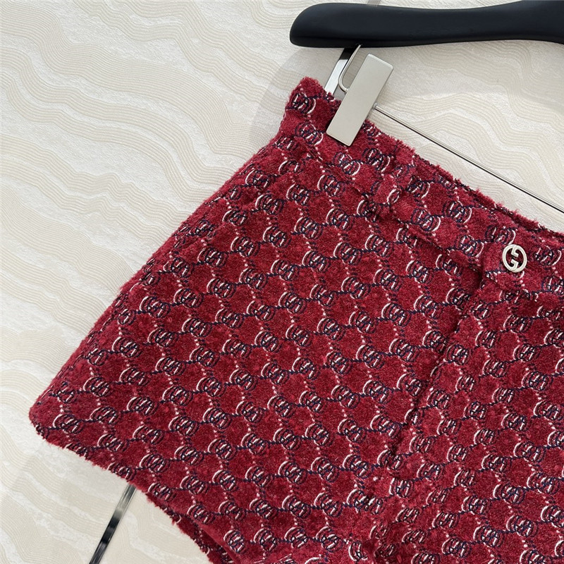 Gvc*1 wool tweed shorts