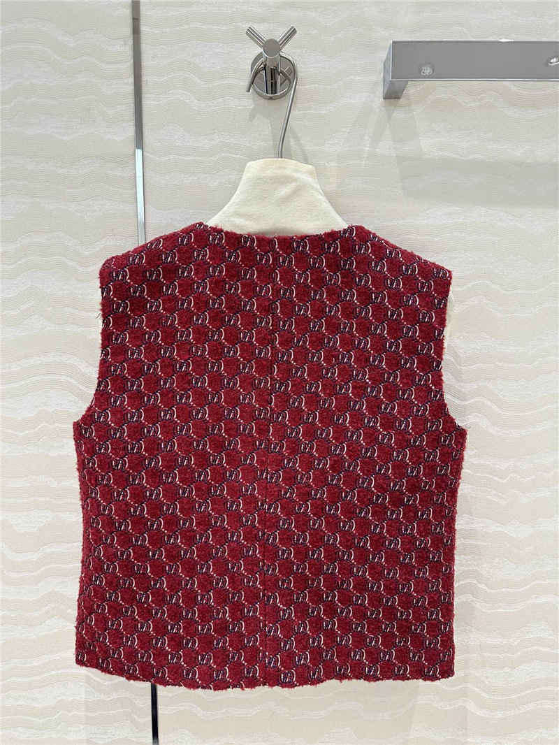 Gvc*1 wool tweed vest coat