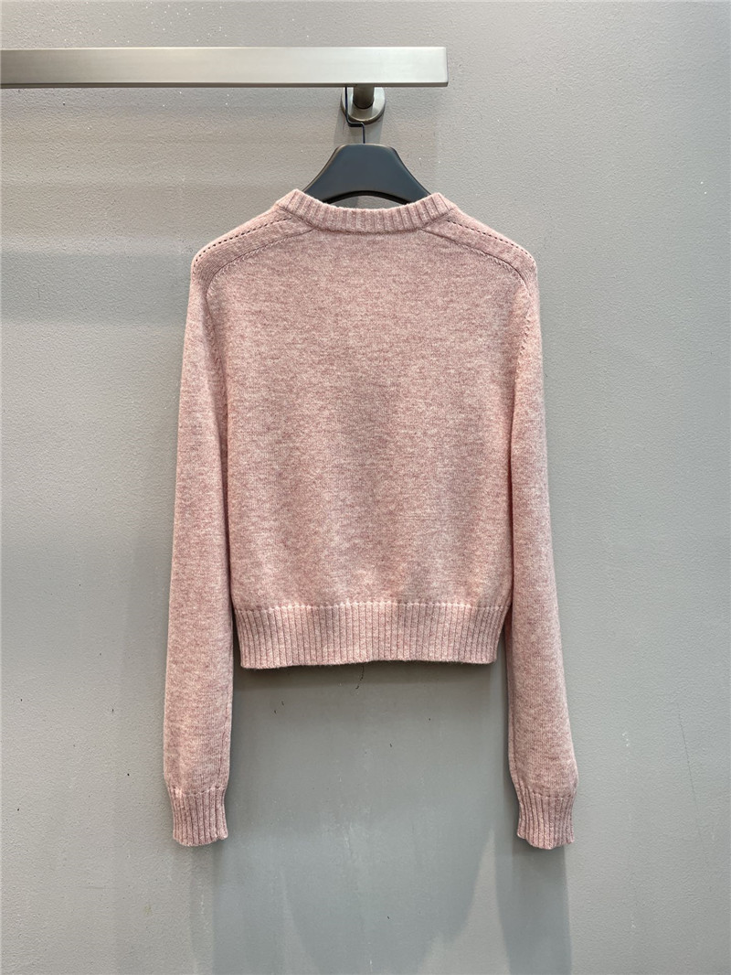 Ce1i*e shetland wool cardigan in pink