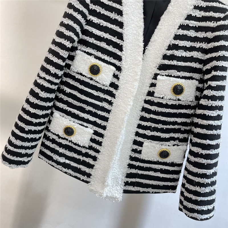 Balmain striped tweed jacket