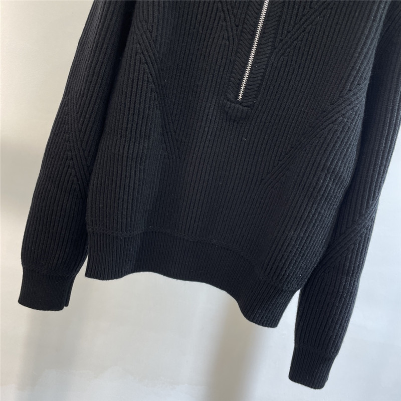 Gvc*1 half-zip wool-blend sweater black