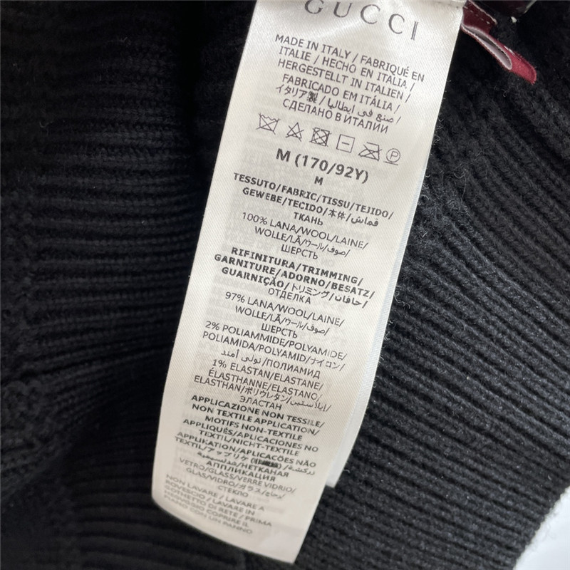 Gvc*1 half-zip wool-blend sweater black