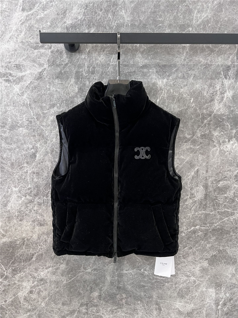 Ce1i*e velvet padded vest