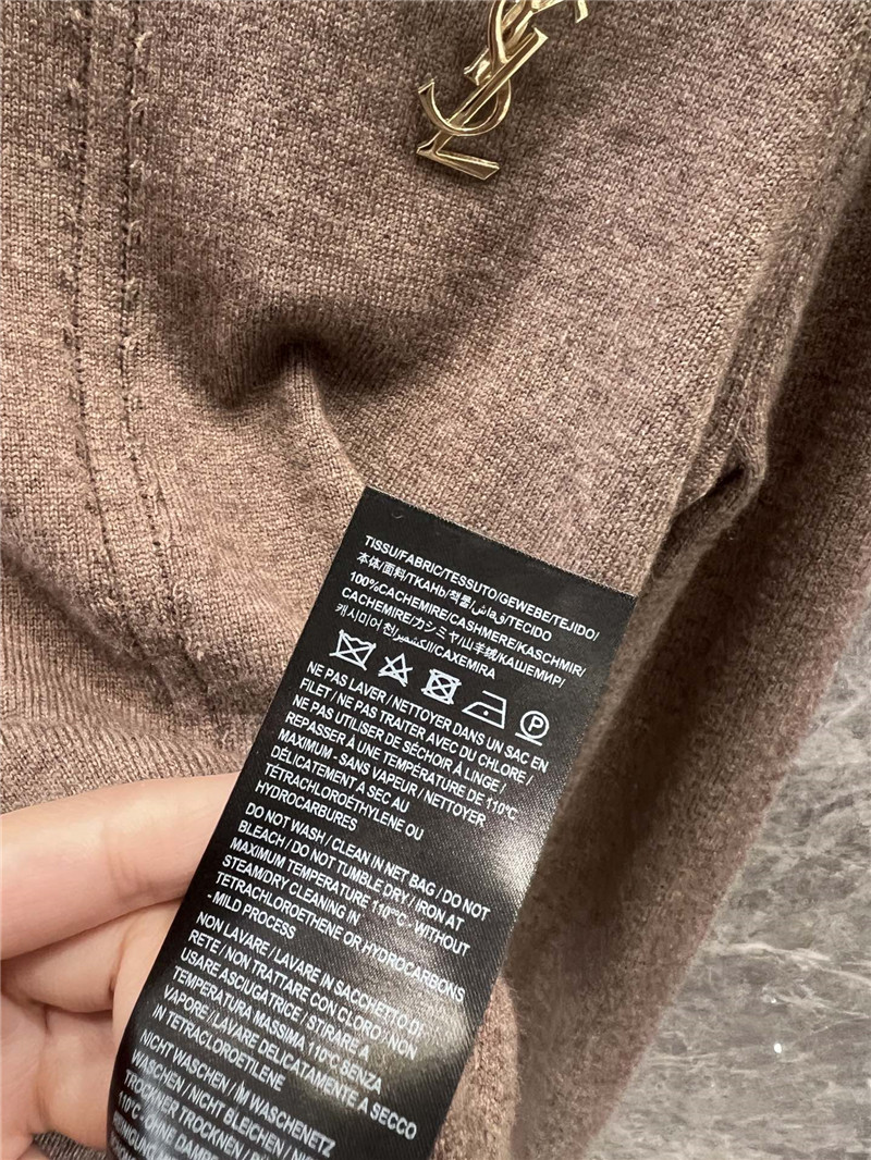 Y51 openwork cashmere sweater taupe
