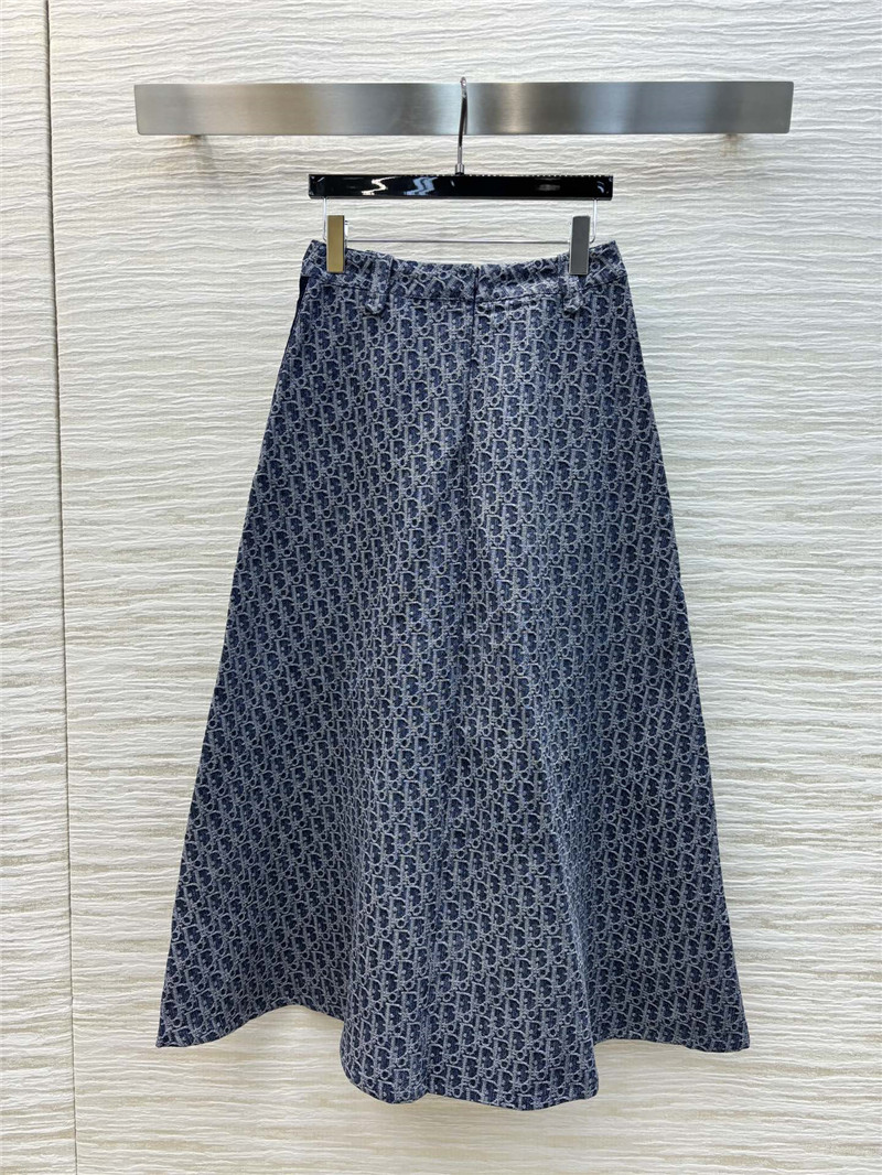 D10r denim long skirt