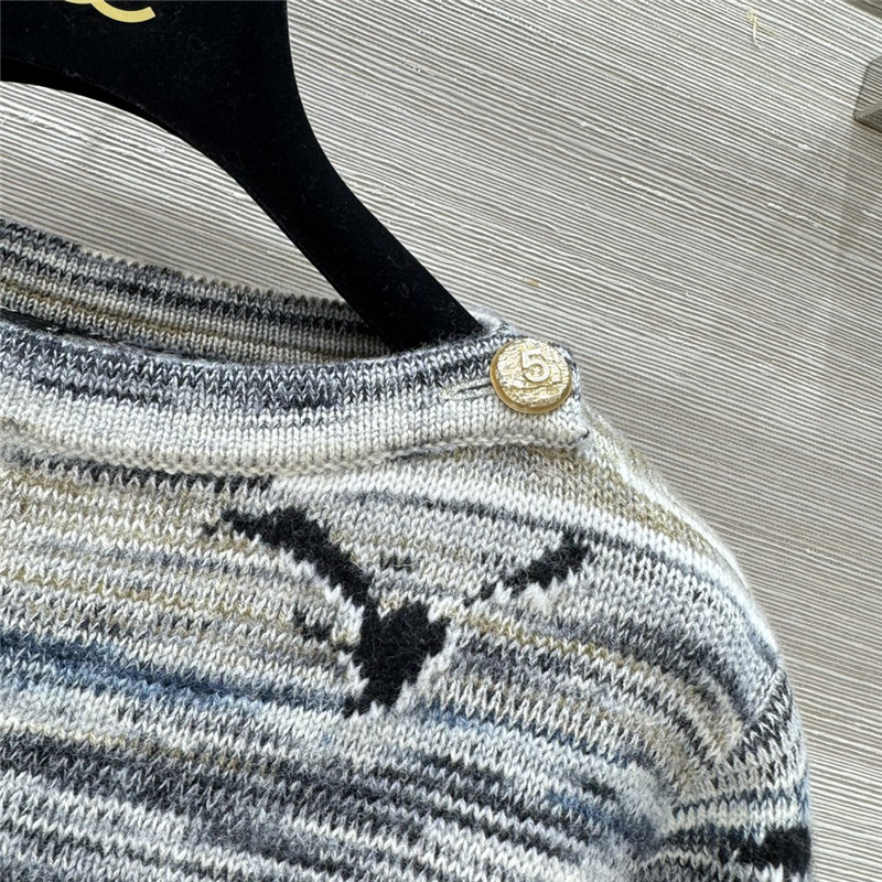 Ch**el desert intarsia cashmere sweater