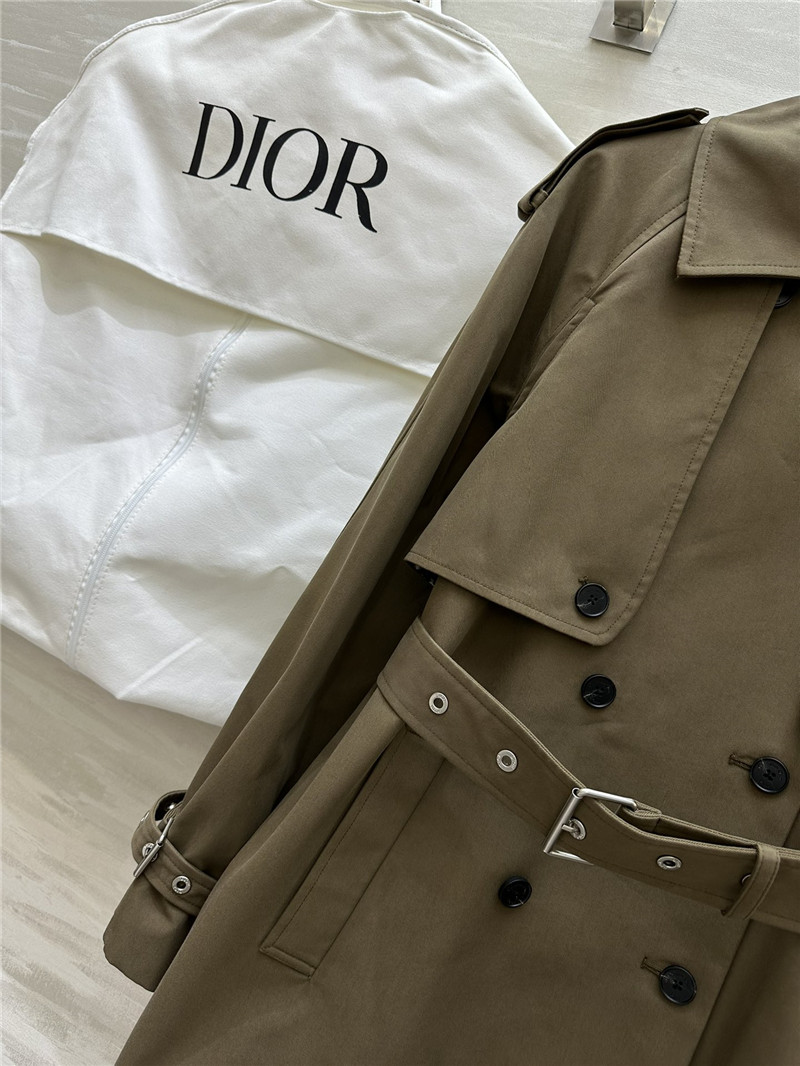 D10r mid-length buckled trench jacket