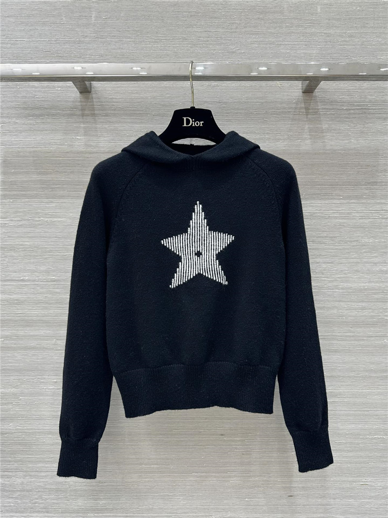 D10ralps star hooded sweater black