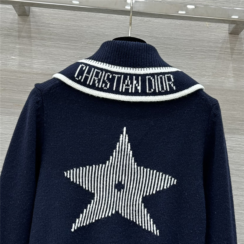 D10ralps wool knit sweater navy