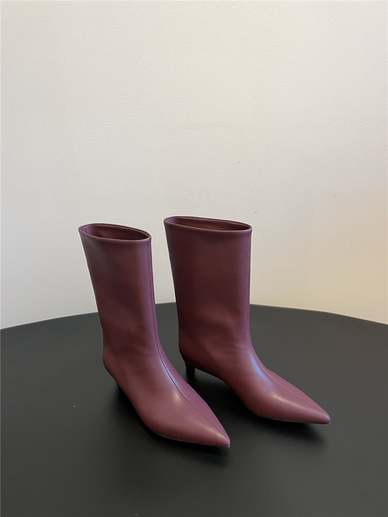 Jil Sander Calfskin Heel Boots