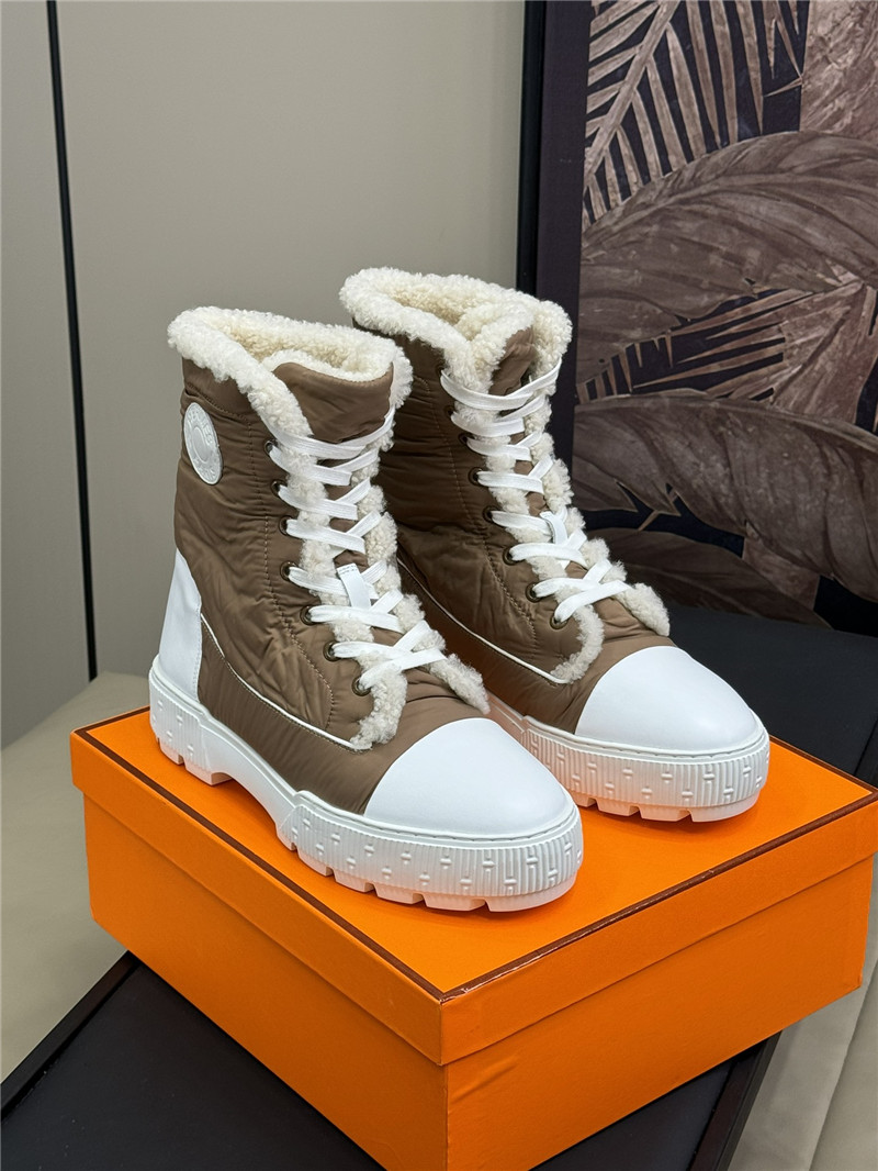H**me5 brown fresh snow boots