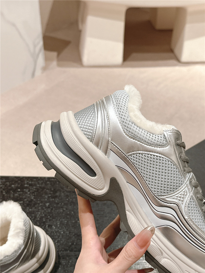 Ch**el logo winter platform sneakers